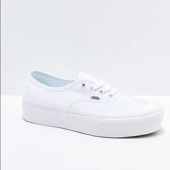 Vans Authentic Platform Mono White - Picture 3 of 8